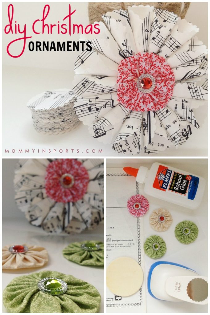 Looking for a cute gift for teachers, family, or friends? Try these DIY Christmas ornaments with your kids. They look awesome as vintage sheet music ornaments, or you could use old book pages. Homemade gifts are so much fun! 