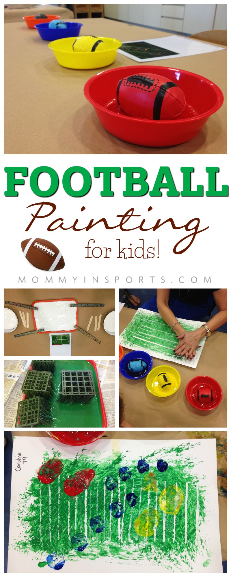 Looking for a fun way to introduce football to your little ones? Try this football painting activity for kids! It's a fun art project that teaches about football in a fun and unique way.