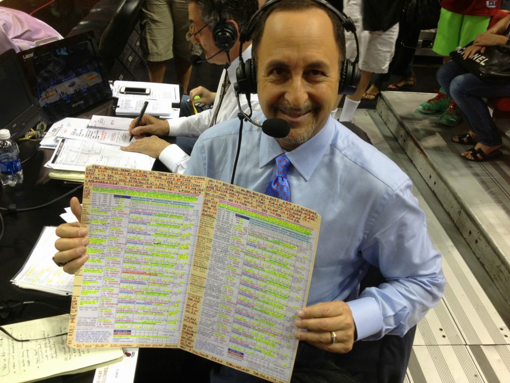 Ever wonder how an NBA play-by-play announcer knows so much about every player on each team? Check out Eric Reid of the Miami HEAT's cheat sheet!