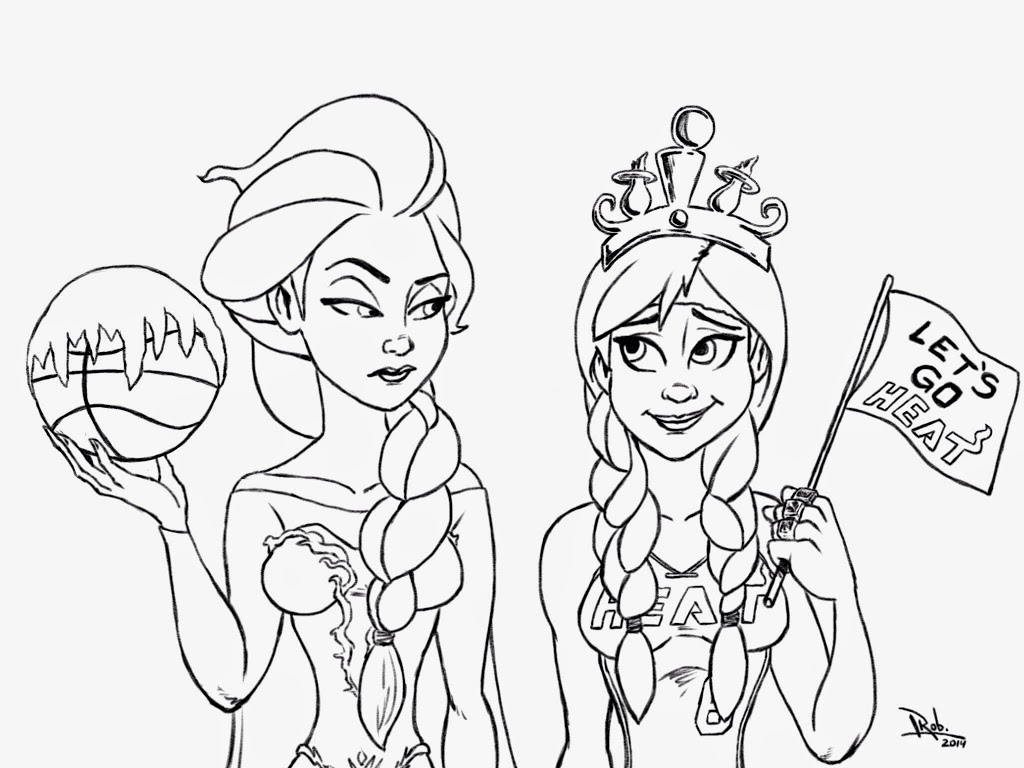 Download Frozen Miami HEAT Coloring Page! - Kristen Hewitt