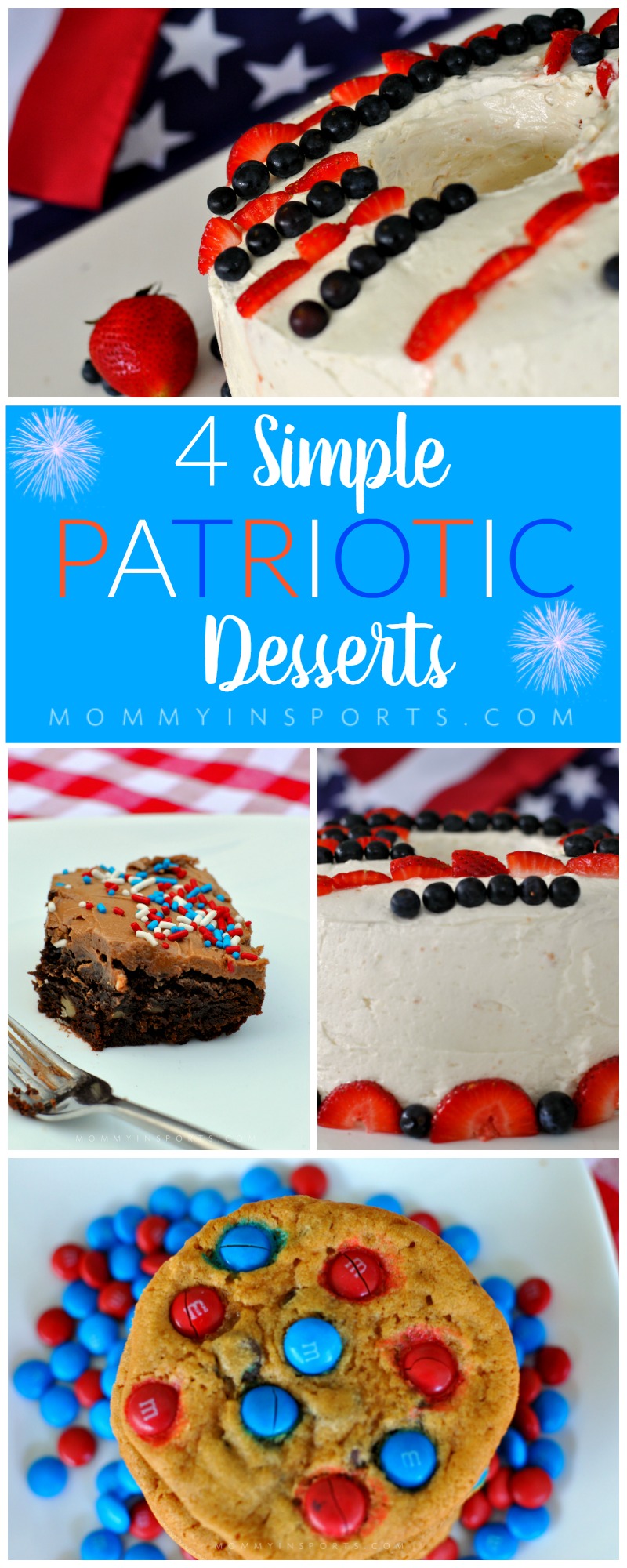 Looking to honor the USA with some sweet treats? Try these simple yet delicious desserts that will wow your crowds and won't take hours to bake!