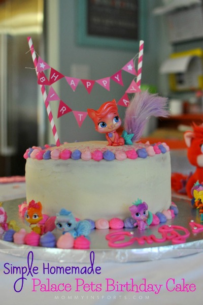 Simple Homemade Palace Pets Birthday Cake