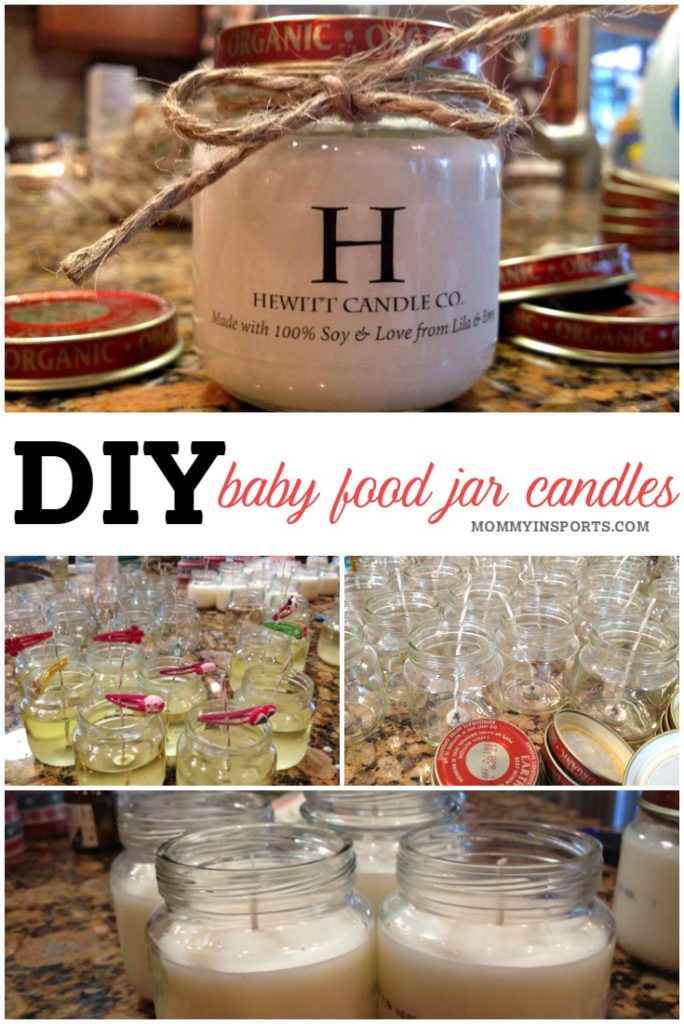 DIY Baby Food Jar Candles