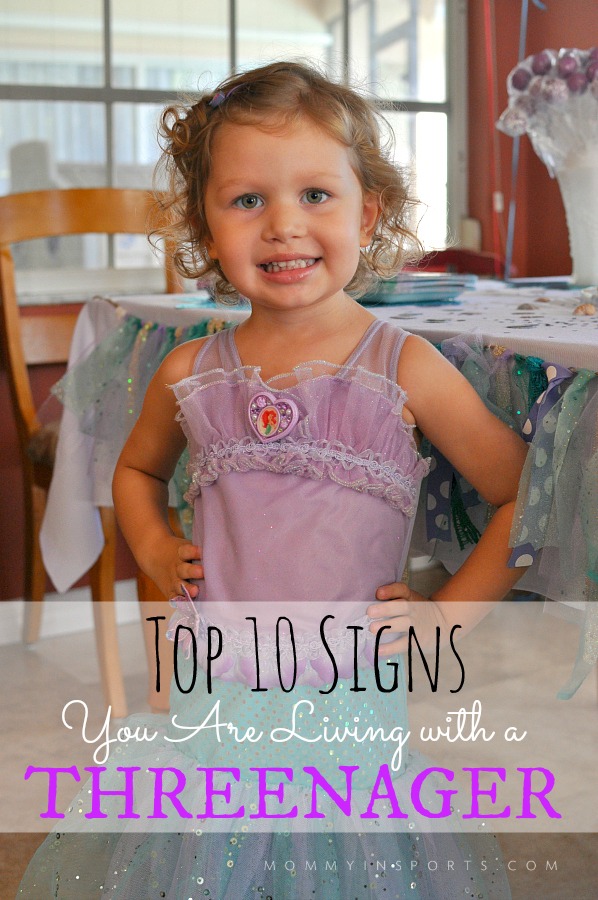 Top Ten Signs You Are Living with a Threenager