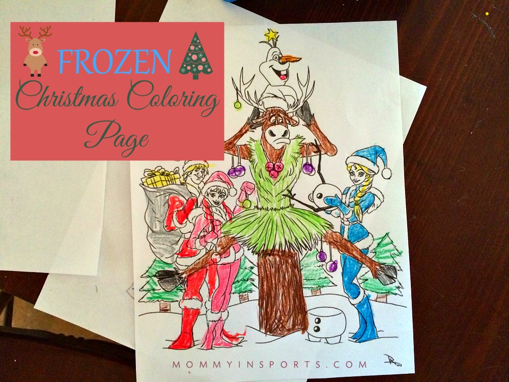 Frozen Christmas Coloring Page Kristen Hewitt