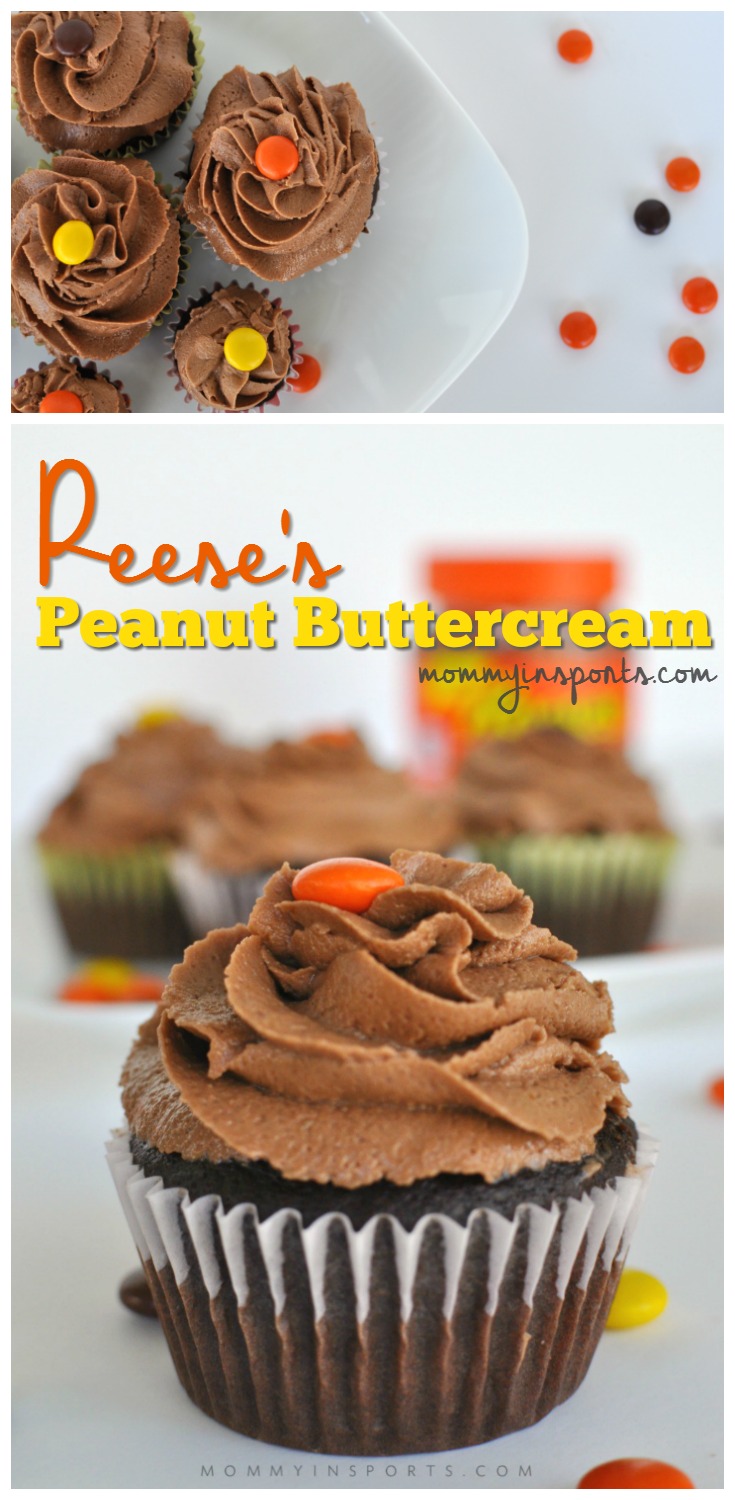 Love Reese's Peanut Butter Cups? Make them into cupcakes with this divine recipe for Reese's Peanut Buttercream!