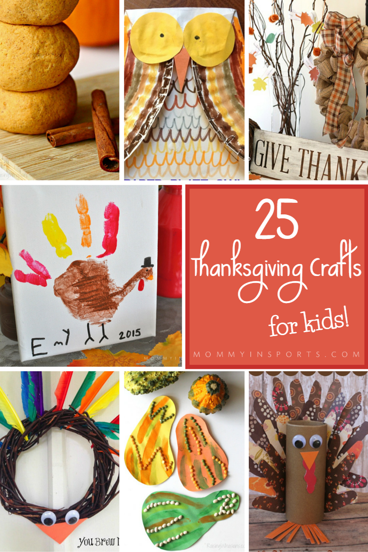 Cute Turkey Hand Print + 25 Thanksgiving Crafts for Kids