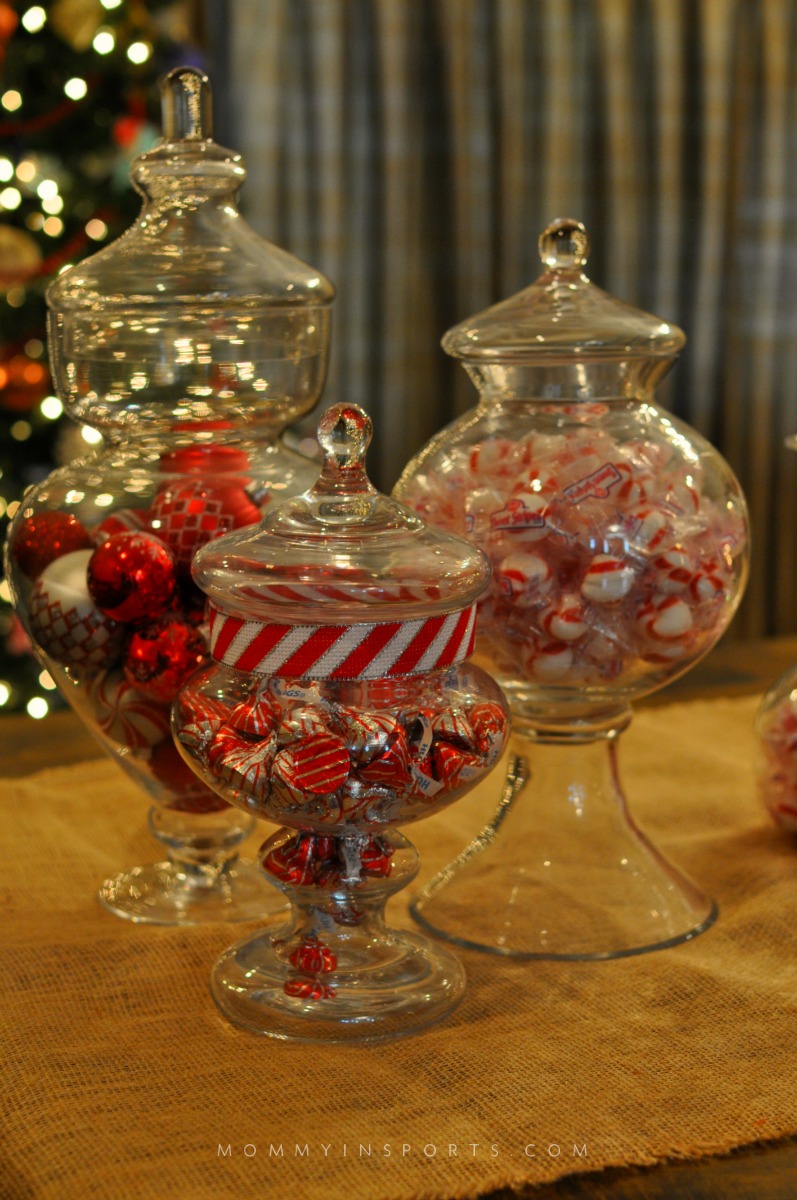 5 Simple DIY Holiday Centerpieces Kristen Hewitt   Apothecary Peppermints 