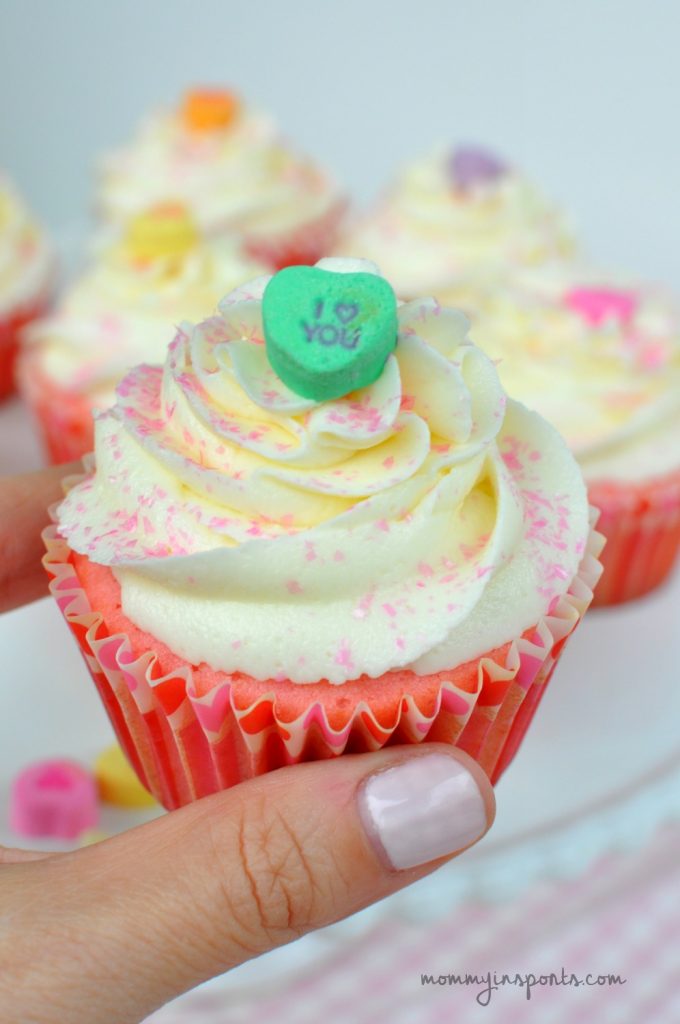 Looking for a sweet treat for Valentine's Day? Try whipping up these delish Pink Velvet Cupcakes with White Chocolate Frosting!