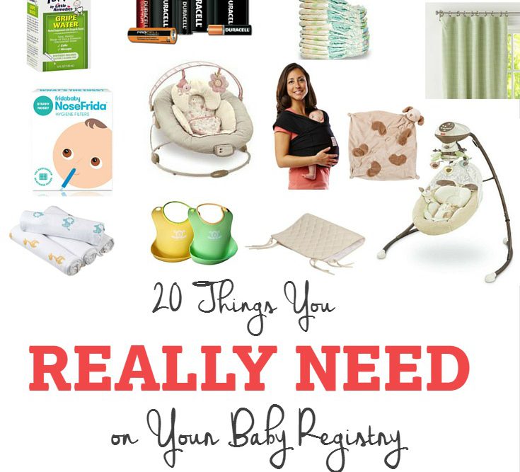 Trying to start your baby registry but not sure where to start? Take the advice from a two-time mom, 20 things you REALLY need on your baby registry!