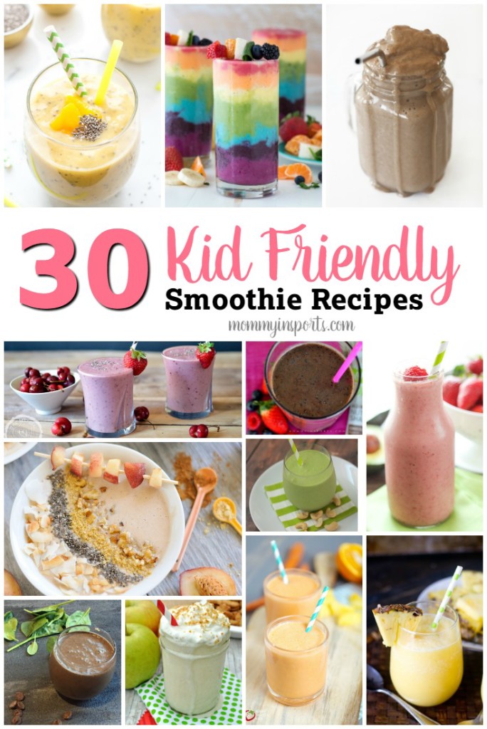 Looking for a way to add vegetables to your kid's diet? Try one of these 30 kid friendly smoothie recipes guaranteed to nourish your children and make them smile!