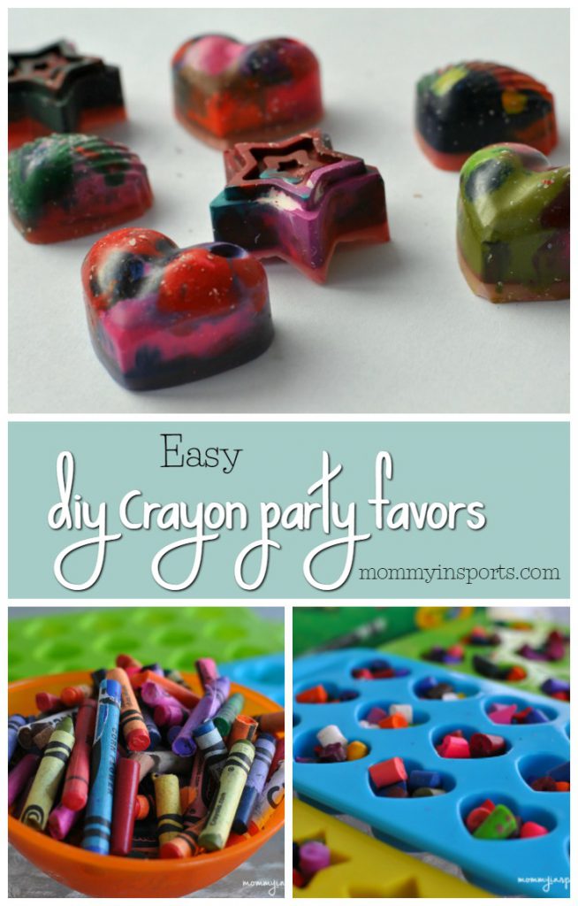 Looking for a way to upcycle those broken crayons? Save this project for a rainy day and turn those crayons into DIY Party Favors!