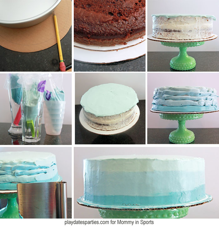 Making an ombre frosted cake is easier than you think! Follow these easy steps to get a gorgeous ombre effect every time!