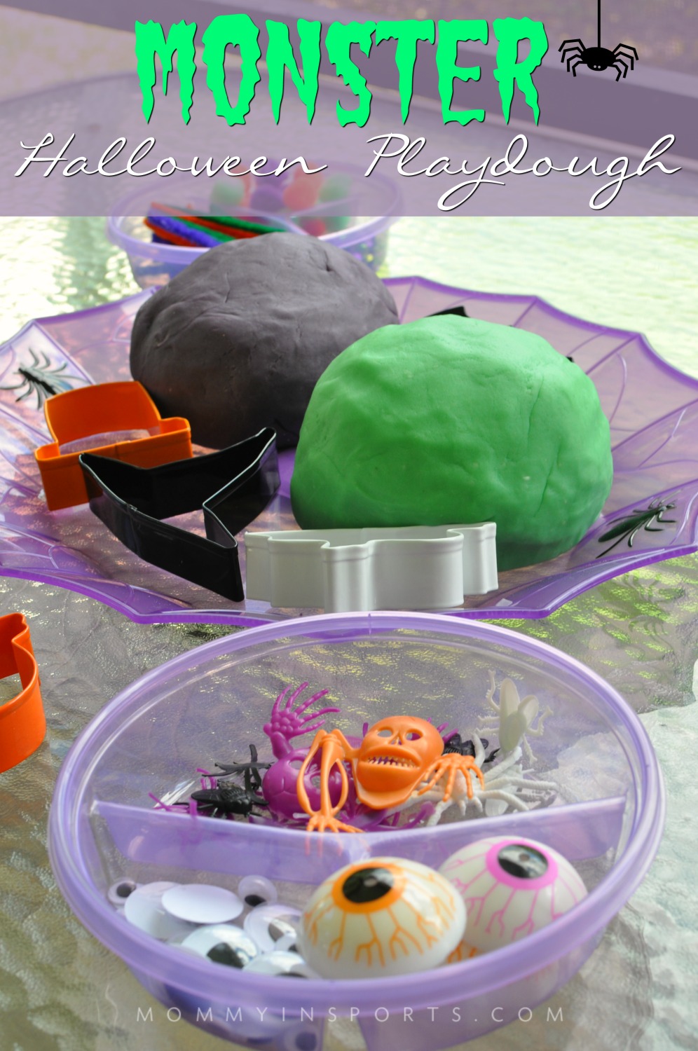 It's that time of your for spooky ghosts and goblins! Make this Monster Halloween Playdough and wow your kids with a fun and easy art project!