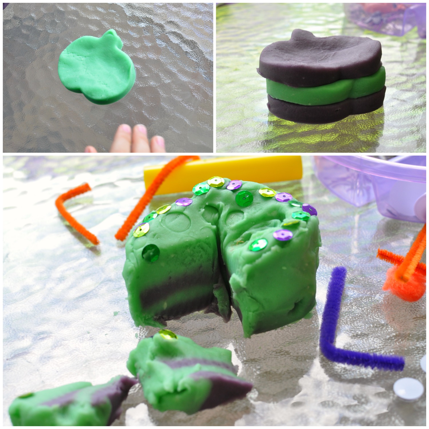 It's that time of your for spooky ghosts and goblins! Make this Monster Halloween Playdough and wow your kids with a fun and easy art project!