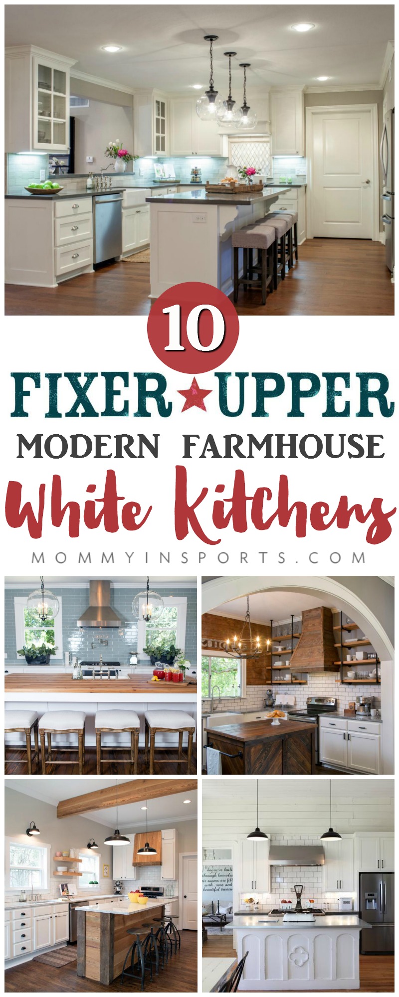 10 Fixer Upper Modern Farmhouse White Kitchen Ideas Kristen Hewitt