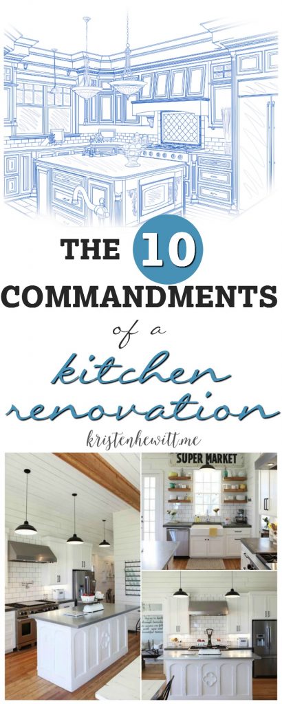 Are you in the midst of a kitchen renovation? Or thinking of starting one? Take our advice and read the 20 Commandments of a Kitchen Renovation!