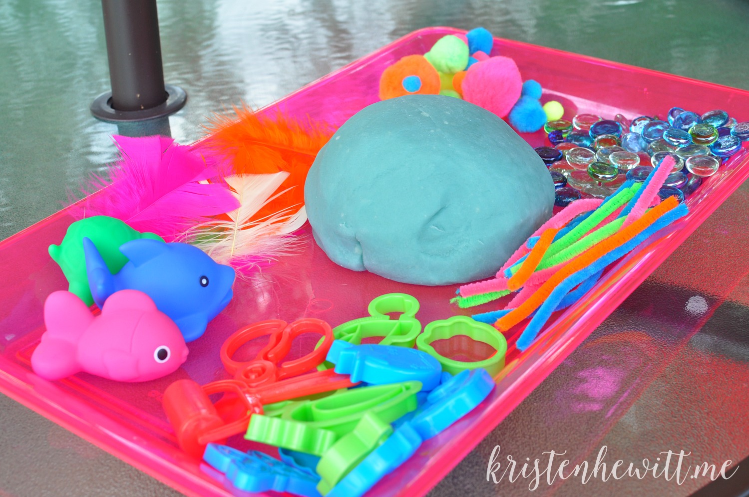 Are you looking for an easy activity for your kids this summer? Try this summer fun play dough recipe! Simple for parents and fun for kids!