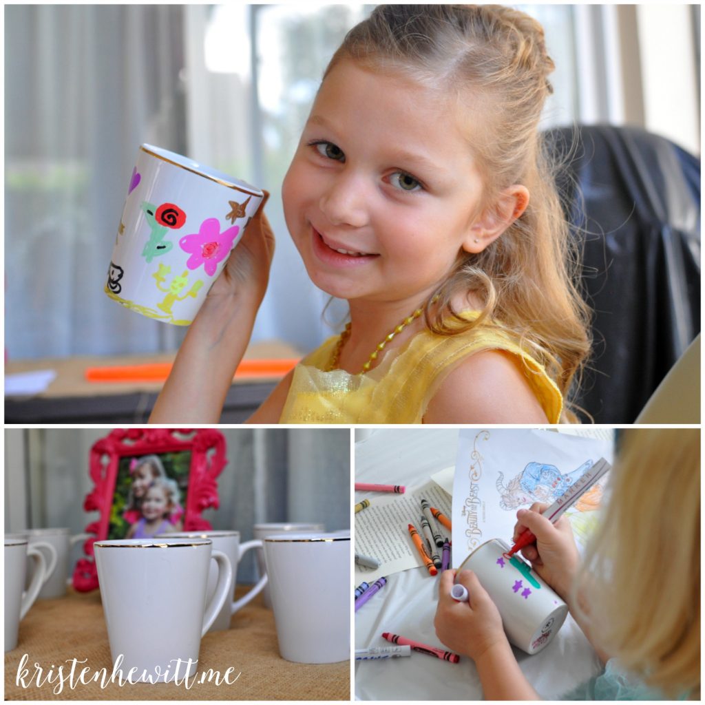 Are you throwing a Beauty and the Beast themed birthday party? Think outside the box and make it a fun tea party! What little Belle & Beast fans wouldn't love this? 