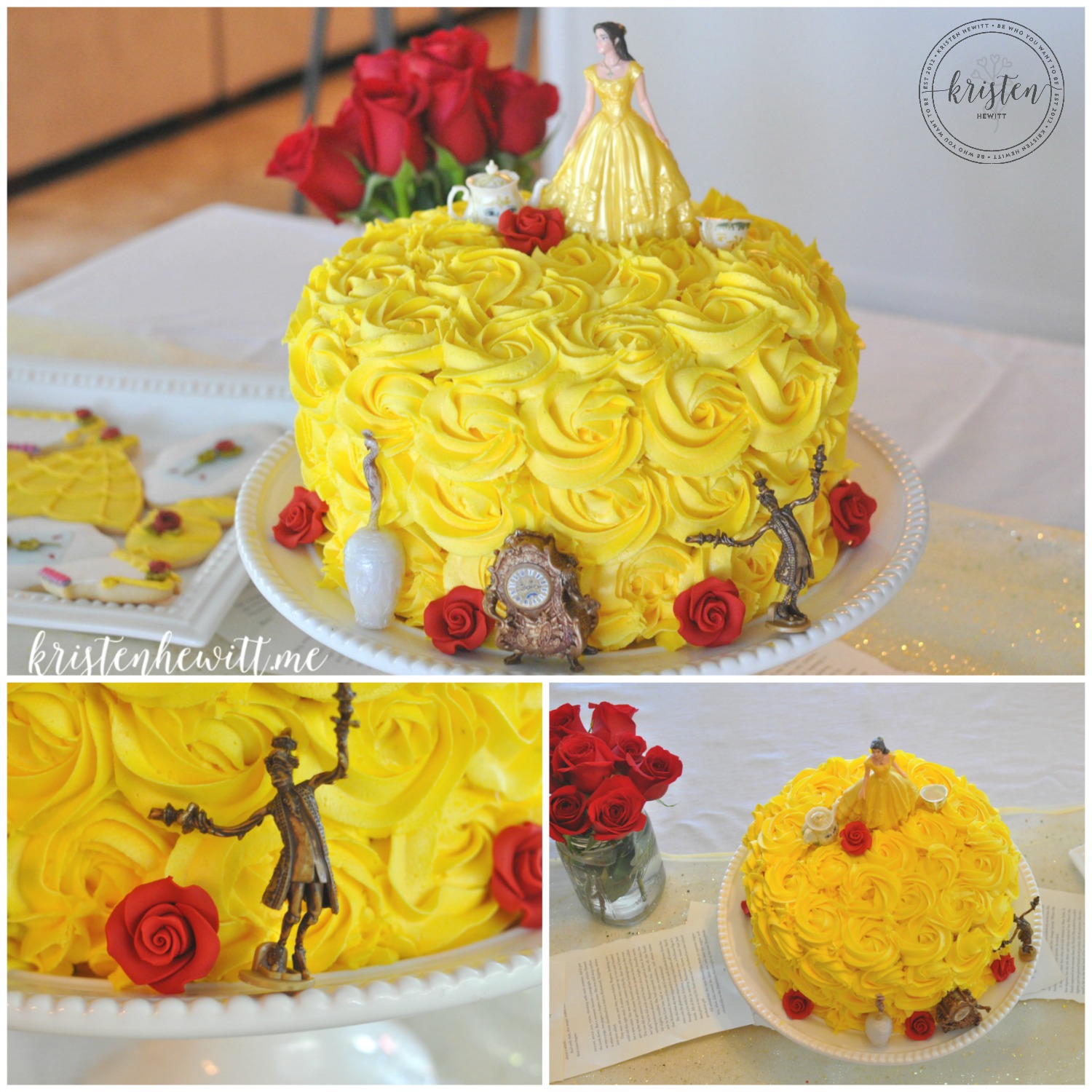 Beauty And The Beast Cake Collage2 Kristen Hewitt