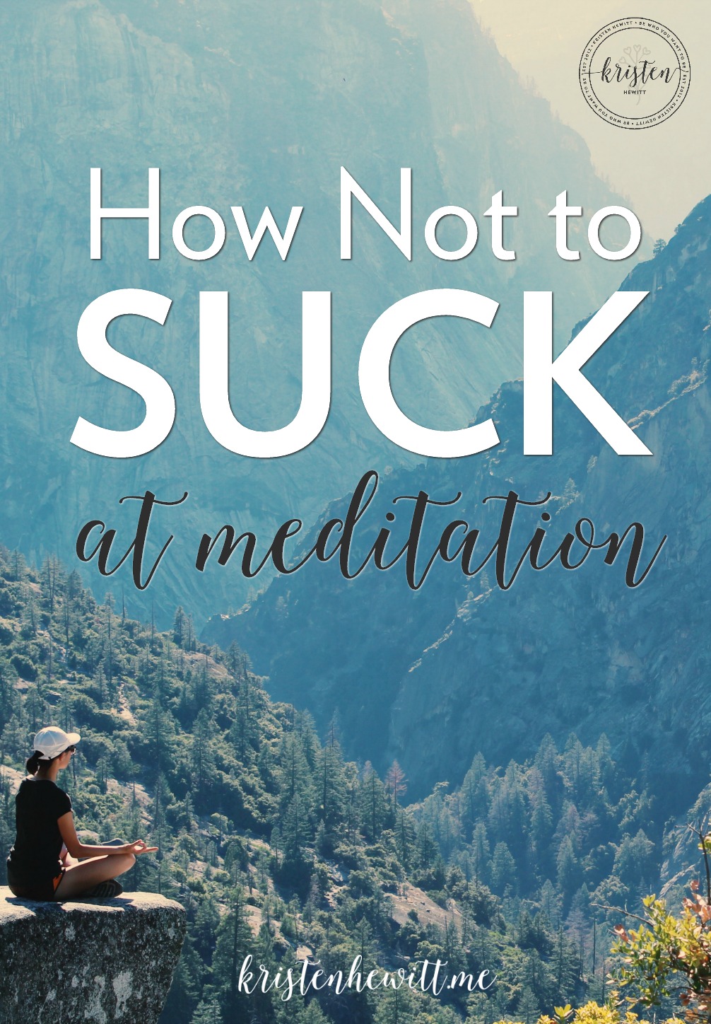 Have you heard the benefits of meditation but couldn't figure out how to disconnect? Here's how not to suck at meditation! You got this.