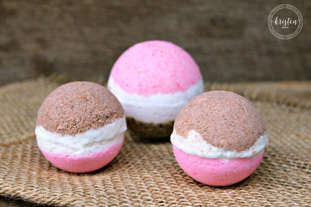 Do you love Neapolitan everything? These DIY Neapolitan bath bombs look and smell like the real thing. Give them a try and hand out for gifts!