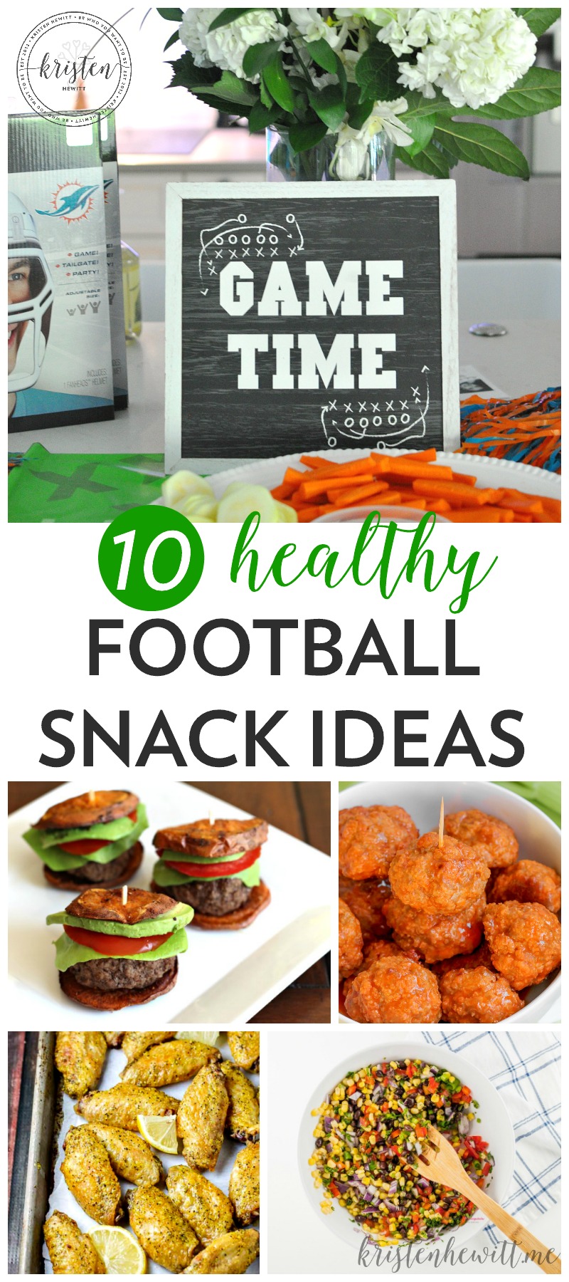 10 Healthy Football Snacks + Game Day Party Ideas! - Kristen Hewitt