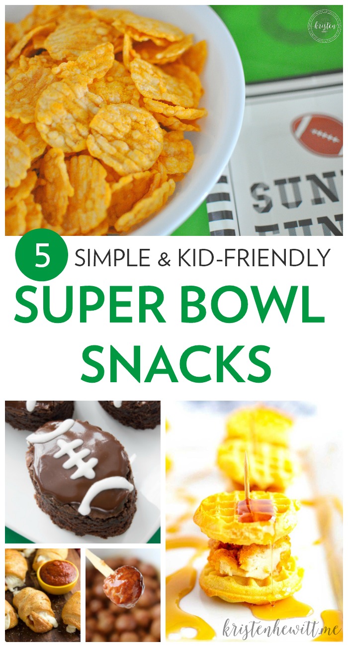 The Super Bowl is almost here and almost as important as the big game are the snacks! So make these 5 Super Bowl snacks and satisfy everyone in your family!
